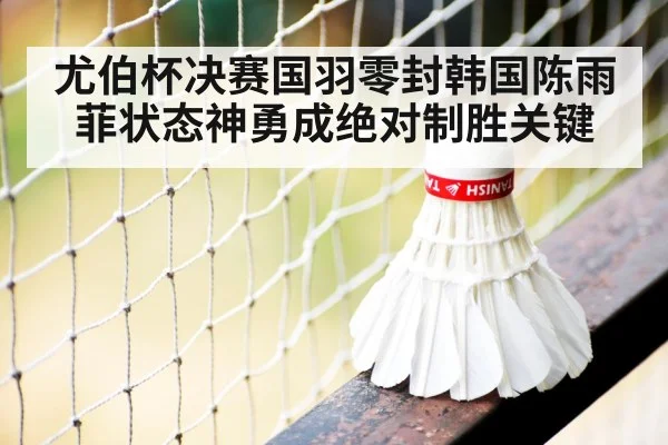 尤伯杯决赛国羽零封韩国陈雨菲状态神勇成绝对制胜关键